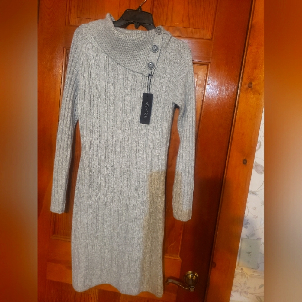 Heather grey sweater dress
